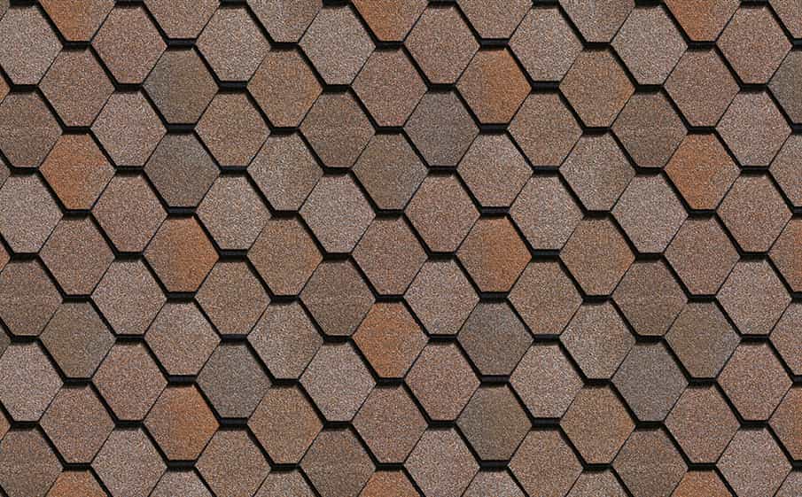 Гибкая многослойная черепица ТЕХНОНИКОЛЬ SHINGLAS Вестерн, Клондайк