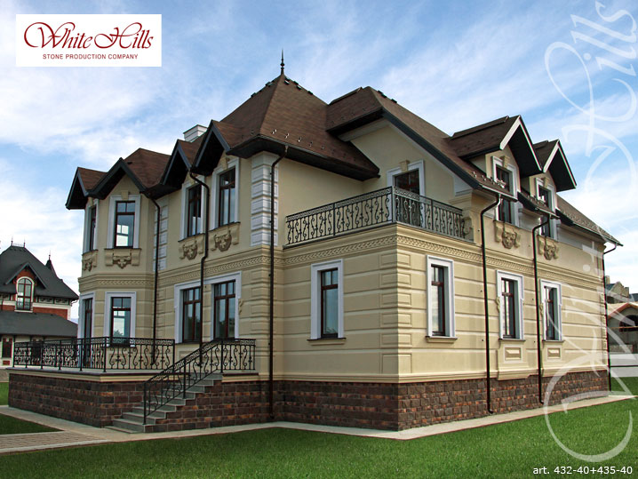 Облицовочный камень White Hills, Шеффилд, цвет 430+435-40